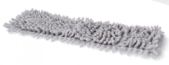 Wkład do mopa płaskiego z szenilu doskonale chłonie i zbiera zanieczyszczenia. Wytrzymały, wielokrotnego użytku mop usunie nawet największe zabrudzenia, nie niszcząc przy tym powierzchni.