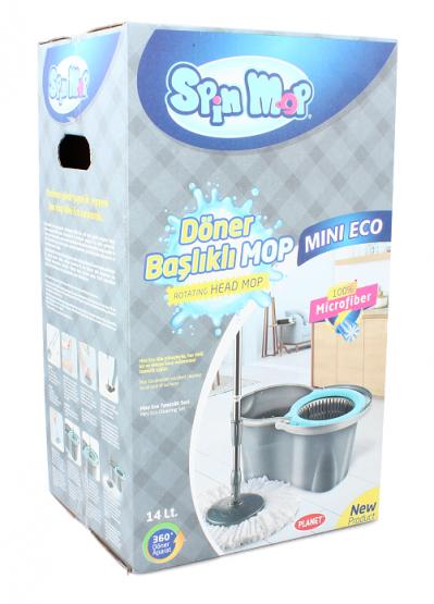 WIADRO 14 L Z WYCISKACZEM + MOP OKRĄGŁY ECO *6335