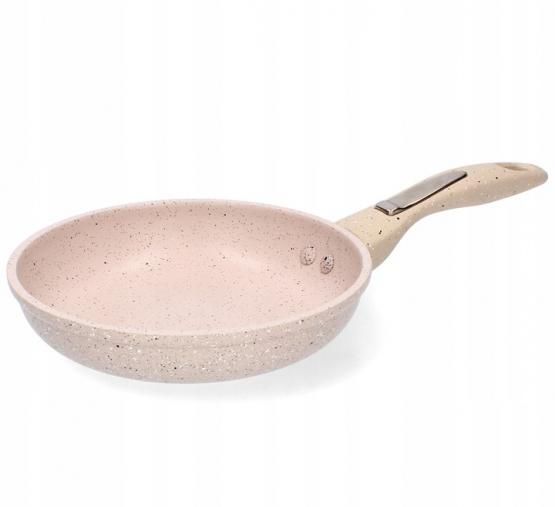 PATELNIA 16 CM 3,5 MM Z POWŁOKĄ MARMUROWĄ (INDUKCJA) *7310