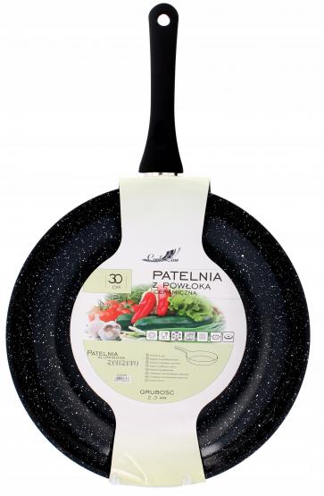 PATELNIA ALUMINIOWA 30 CM 2,3 MM Z POWŁOKĄ CERAMICZNĄ (INDUKCJA)  *6436