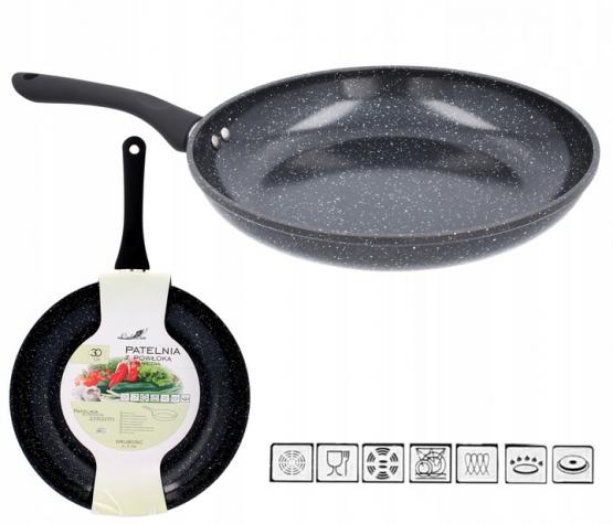 PATELNIA ALUMINIOWA 30 CM 2,3 MM Z POWŁOKĄ CERAMICZNĄ (INDUKCJA)  *6436