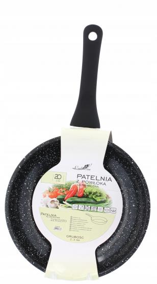 PATELNIA ALUMINIOWA 20 CM 2,3 MM Z POWŁOKĄ CERAMICZNĄ (INDUKCJA)  *6382