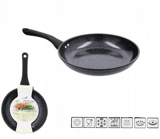 PATELNIA ALUMINIOWA 20 CM 2,3 MM Z POWŁOKĄ CERAMICZNĄ (INDUKCJA)  *6382