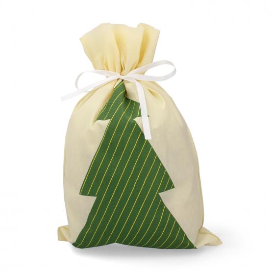 WOREK PREZENTOWY BOŻONAR. 30 x 45 CM BIAŁY CHOINKA