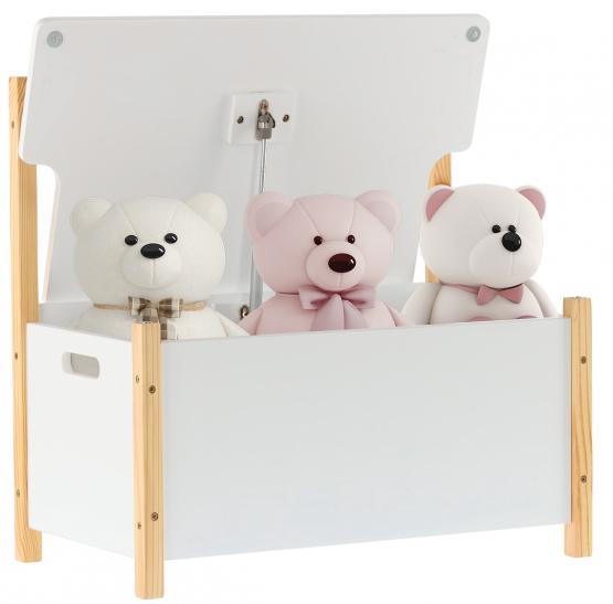 SCHOWEK NA ZABAWKI ZAMYKANY BIAŁY DAISY 60 x 34,5 x 56 CM SCHOWEK NA ZABAWKI ZAMYKANY BIAŁY DAISY 60 x 34,5 x 56 CM