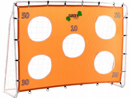 BRAMKA PIŁKARSKA CHAMPIONS Z SIATKĄ I MATĄ CELOWNICZĄ - 213x152x75cm