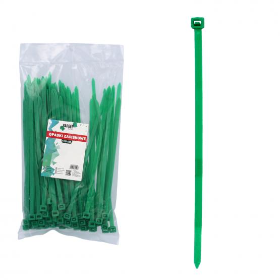 KPL. 100 OPASEK ZACISKOWYCH DO MOCOWANIA SIATKI CIENIUJĄCEJ 0,5 x 15cm