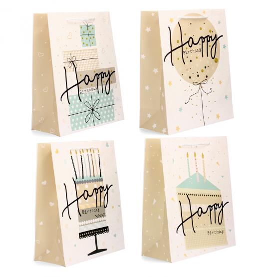 TOREBKA OKAZYJNA HAPPY BIRTHDAY 32 x 26 x 12 cm