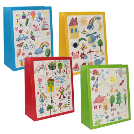 TOREBKA OKAZYJNA CHILD'S DRAWING 32 x 26 x 12 cm