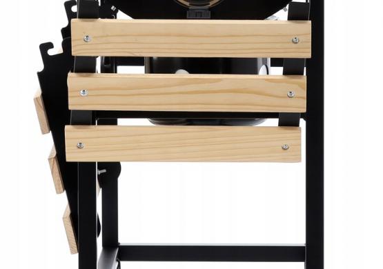 GRILL WĘGLOWY BECZKA Z POKRYWĄ I KÓŁKAMI 101 x 70,5 x 94,5 CM 