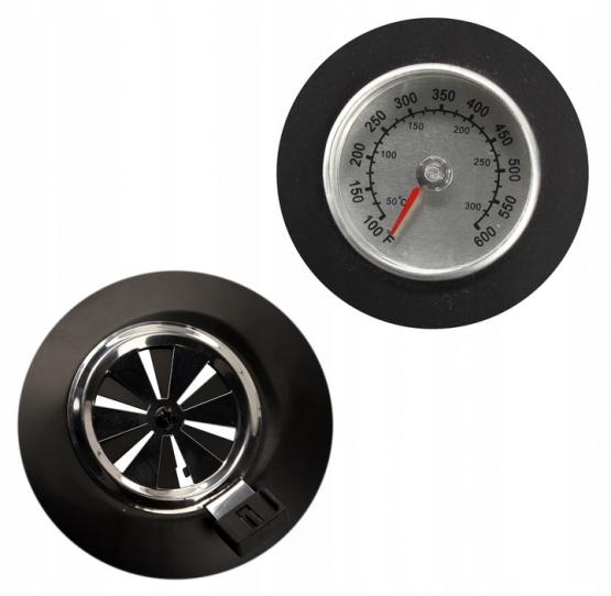 GRILL WĘGLOWY KULISTY Z POKRYWĄ, POPIELNIKIEM  I KÓŁKAMI 66 x 57 x 85 CM 