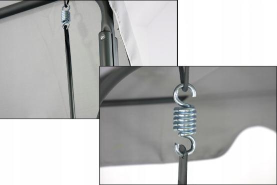 HUŚTAWKA OGRODOWA 170 x 110 x 153 cm SZARA