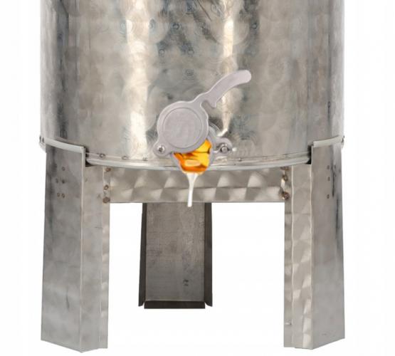 ODSTOJNIK 100 L NA STOJAKU Z ZAWOREM NIERDZEWNYM I POKRYWĄ