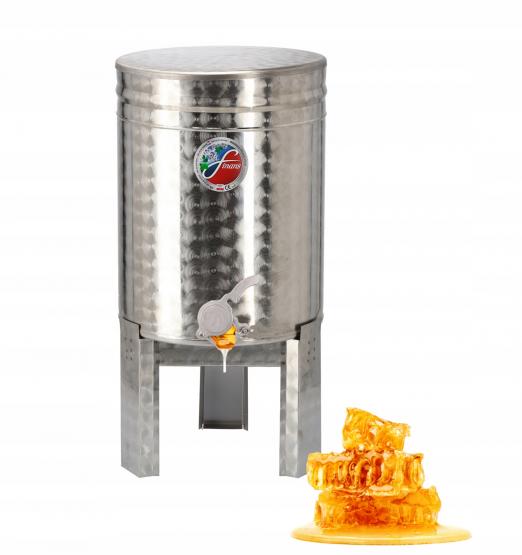 ODSTOJNIK 63 L NA STOJAKU Z ZAWOREM NIERDZEWNYM I POKRYWĄ