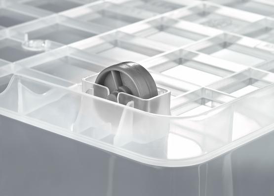 POJEMNIK PROSTOKĄTNY MULTI BOX 80L Z KÓŁKAMI 