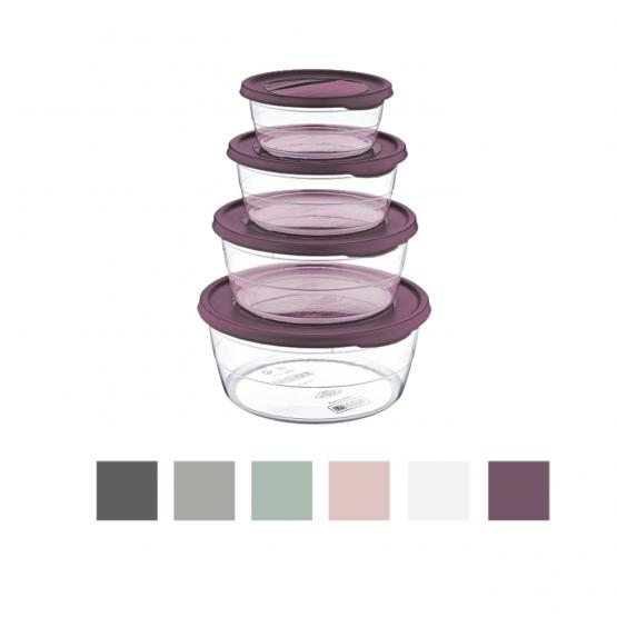 KPL.4 POJEMNIKOW TREND BOX okr..0,3+0,7+1,1+1,75l