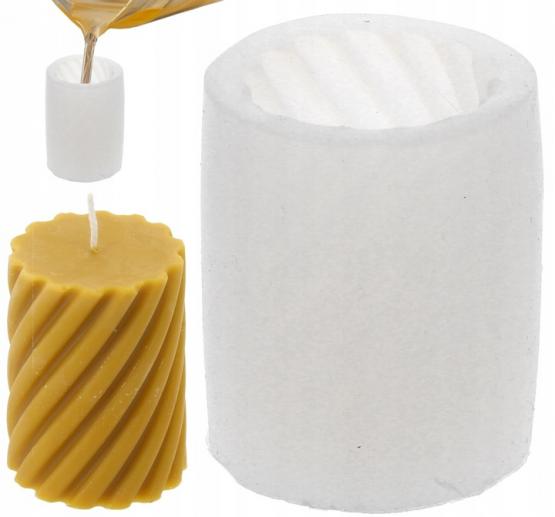 FORMA SILIKONOWA DO ŚWIEC SPIRALA 