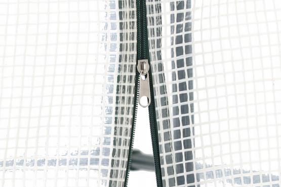 SZKLARNIA OGRODOWA Z PÓŁKAMI BIAŁA 140 x 73 x 200 CM 4 półki