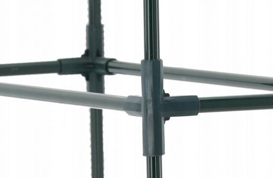 SZKLARNIA OGRODOWA Z PÓŁKAMI BIAŁA 140 x 73 x 200 CM 4 półki