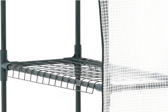 SZKLARNIA OGRODOWA Z PÓŁKAMI BIAŁA 140 x 73 x 200 CM 4 półki