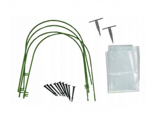 MAŁY TUNEL FOLIOWY OGRODOW 0,5 X 10M SZKLARNIA