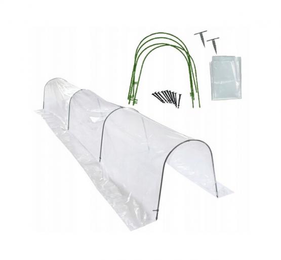 MAŁY TUNEL FOLIOWY OGRODOW 0,5 X 6M SZKLARNIA