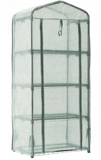 SZKLARNIA OGRODOWA Z CZTERMA PÓŁKAMI 69 X 49 X H160cm