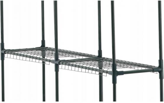 SZKLARNIA OGRODOWA Z PÓŁKAMI BIAŁA 140 x 140 x 200 CM