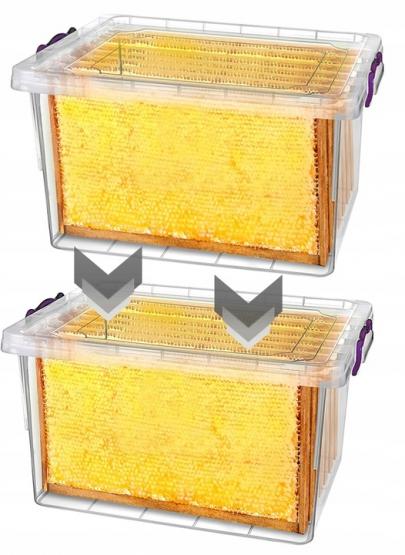 POJEMNIK 40L RAMKI PLASTER MIODU LANGSTROTH DADANT
