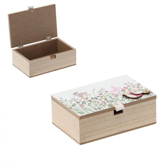 OZDOBA WIELKANOCNA - PUDEŁKO DO PRZECHOWYWANIA Z NADRUKIEM 14 x 9 x 5 CM