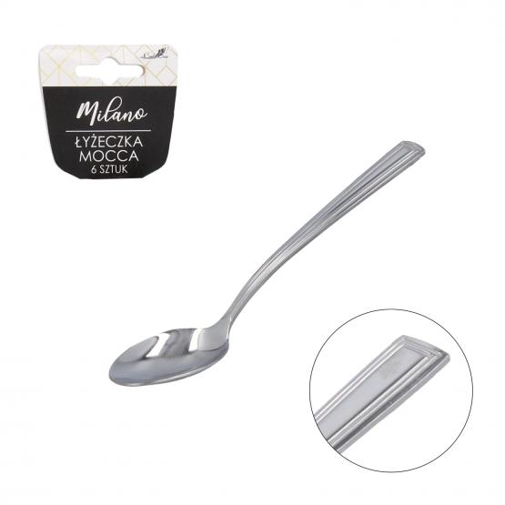 KPL. 6 SZT ŁYŻECZEK MOCCA MILANO 