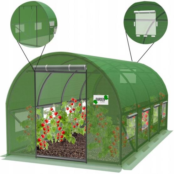 TUNEL FOLIOWY OGRODOWY 4 SEGMENTOWY ZIELONY NEW SOLUTION 4 x2,5 x 2 M