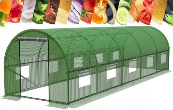 TUNEL OGRODOWY FOLIOWY SZKLARNIA FOLIAK 8x3m 24m2