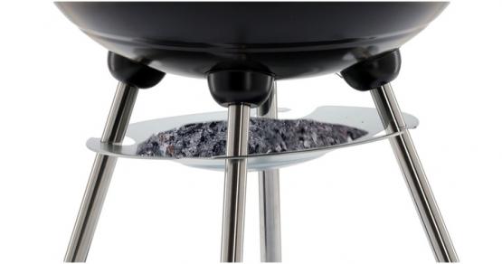 GRILL WĘGLOWY KULISTY Z POKRYWĄ I KÓŁKAMI 46 x 44 x 71 CM