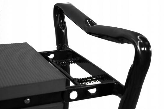 TABORET-KLĘCZNIK OGRODOWY CZARNY 59x27,5x49CM