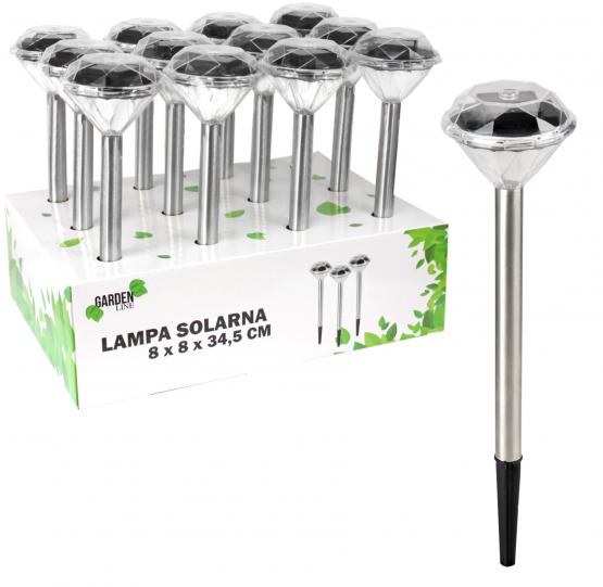 LAMPA SOLARNA ZE STALI NIERDZEWNEJ