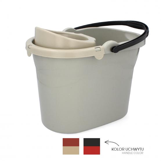 WIADRO 10 L .OWALNE Z WYCISKACZEM