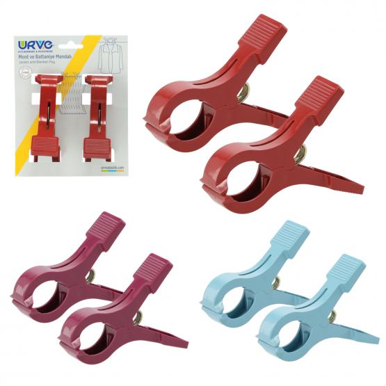 KPL. 2 KLIPSÓW DO RĘCZNIKÓW PLAŻOWYCH 12,5 x 10 x 4 CM 