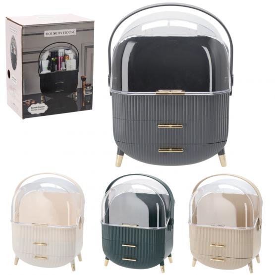 ORGANIZER NA KOSMETYKI Z SZUFLADKAMI 25 x 25 x 15 CM 