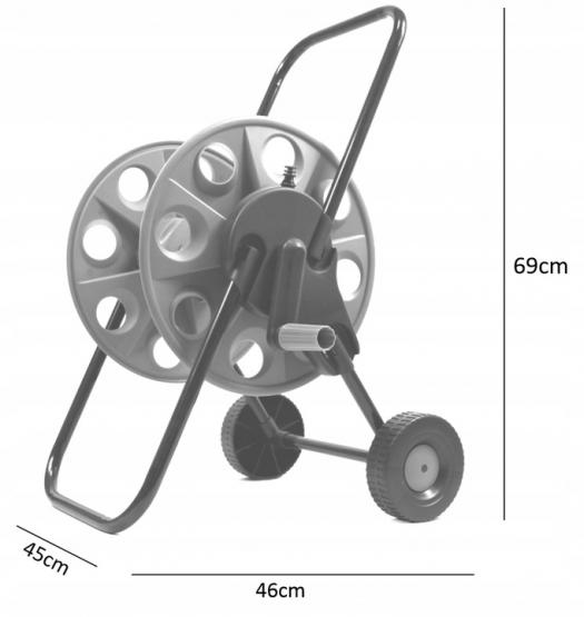 ZESTAW WÓZEK WĄŻ OGRODOWY 1/2 30M 4-WARSTWOWY