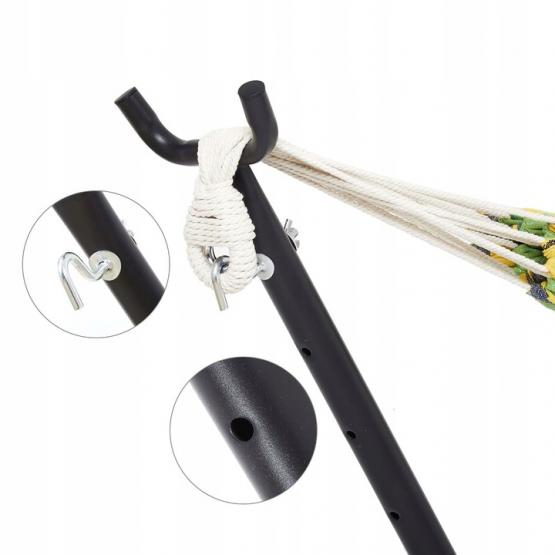 STELAŻ POD HAMAK 260x107x100 cm METALOWY