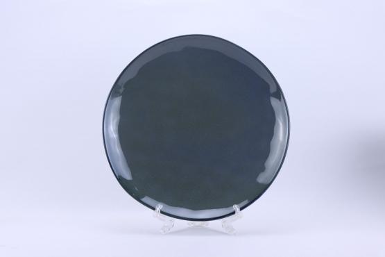 TALERZ PŁYTKI 26 CM CERAMICZNY OKRĄGŁY GLAZE 