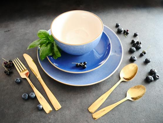 TALERZ PŁYTKI 20,5 CM CERAMICZNY OKRĄGŁY