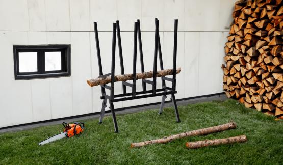 KOZIOŁ KOBYŁKA DO CIĘCIA DREWNA CZARNY 81x37x103 cm