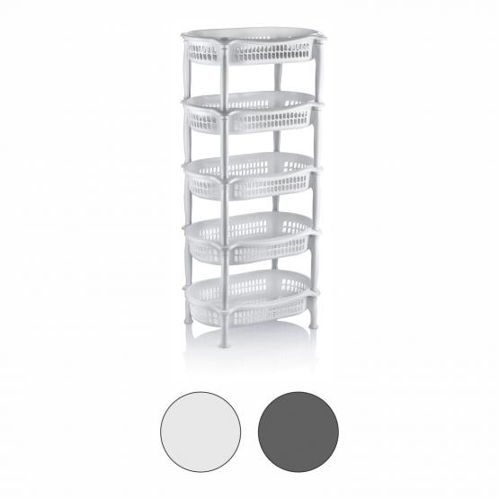 STOJAK OWALNY 5 PÓŁEK 51x31x110CM 