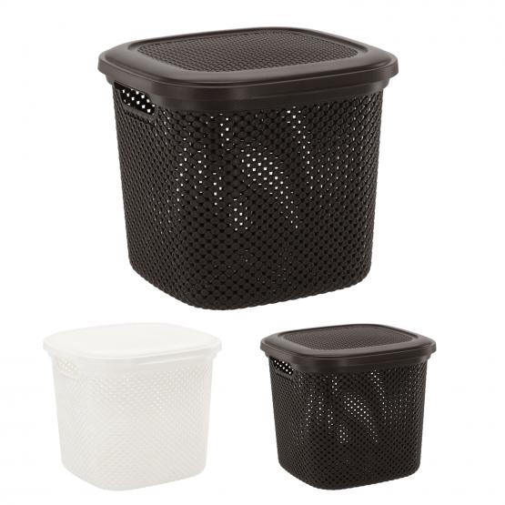 KOSZ DIAMOND Z POKRYWĄ 15L 