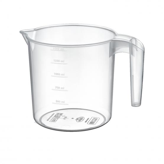 DZBANEK OWALNY TRANSPARENTNY Z MIARKĄ 1,5L