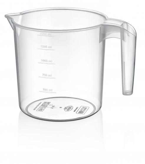 DZBANEK OWALNY TRANSPARENTNY Z MIARKĄ 1,5L