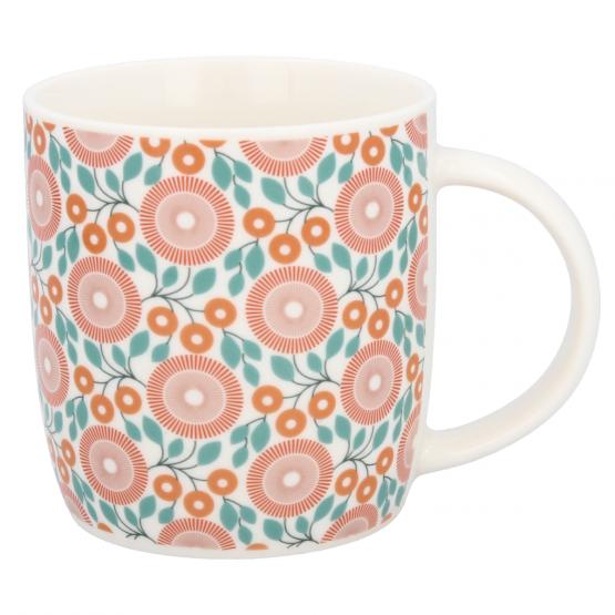 KUBEK PORCELANOWY 365ML MIX WZORÓW 