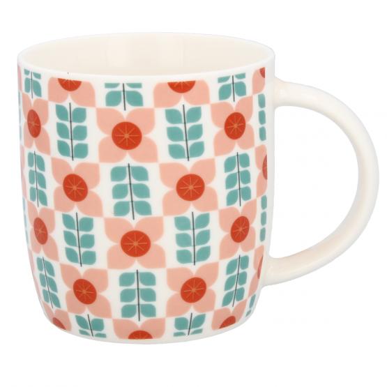 KUBEK PORCELANOWY 365ML MIX WZORÓW 